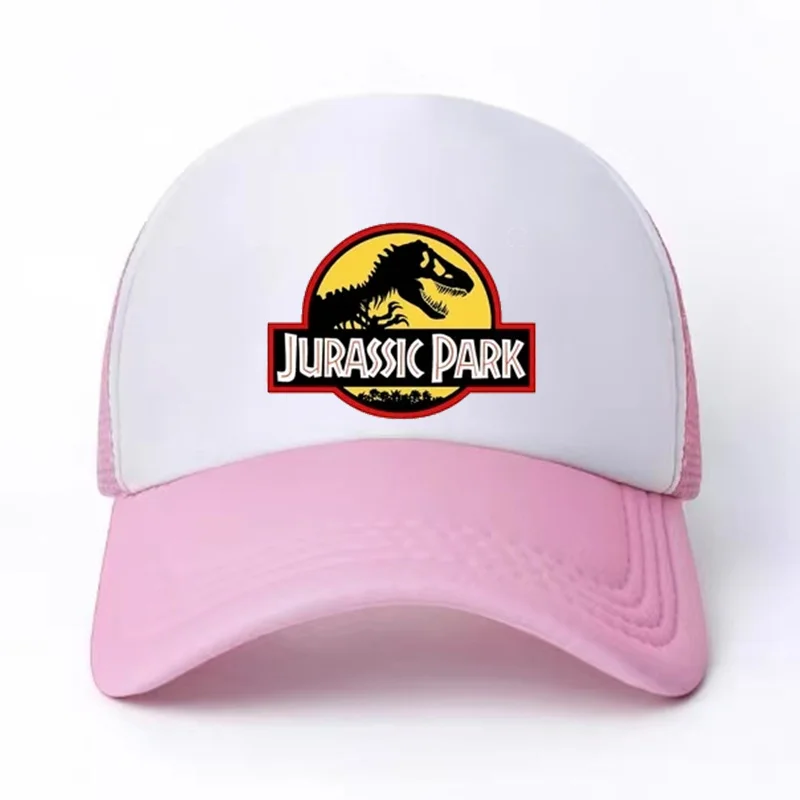 Dziecięce chłopięce dziewczęce czapki Jurassic Dinosaur Print Sunshade Hat 58CM Mesh 6-15Y Sportowa czapka z daszkiem Trend Sunshine Fashion Casual