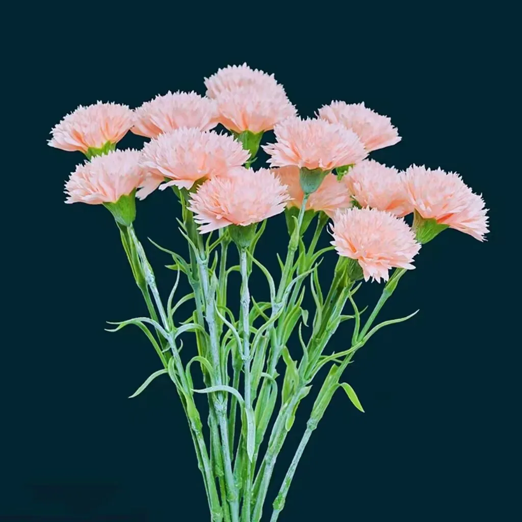 Moisturizing Carnation Artificial Flower Decoration Living Room Filigree Bouquet Home Decoration Table Flower ArrangementBouquet