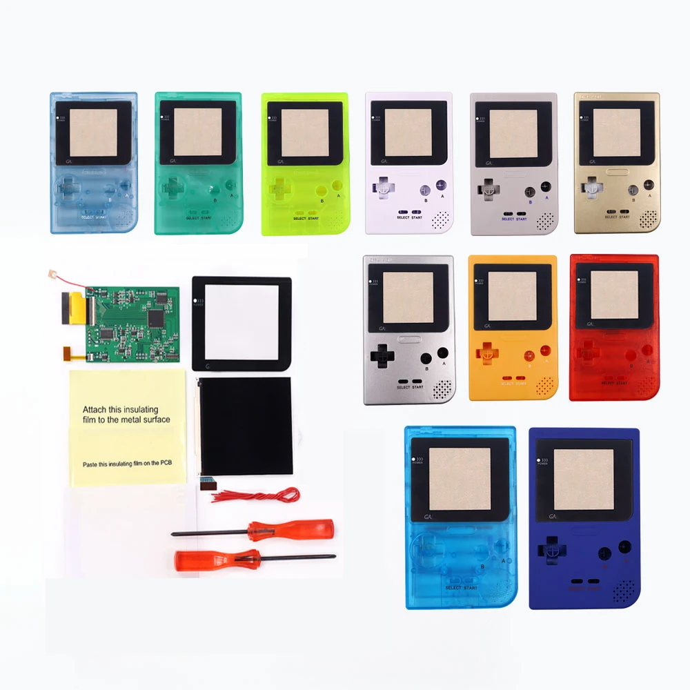 

Бесчисленные регулировки цветов DIY ДЛЯ Gameboy Pocket GBP IPS LCD RETRO PIXEL KIT ВЫСОКОЕ СВЕТЛО ЯРКИЕ ПОДВЕСКИ с OSD