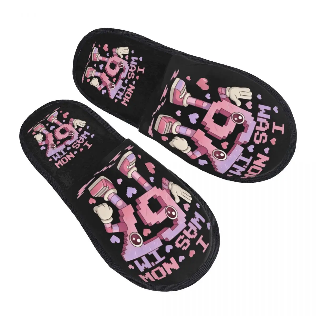 

Custom 67 Six Seven Brainrot Guest Slippers for Spa Women Meme House Slipper