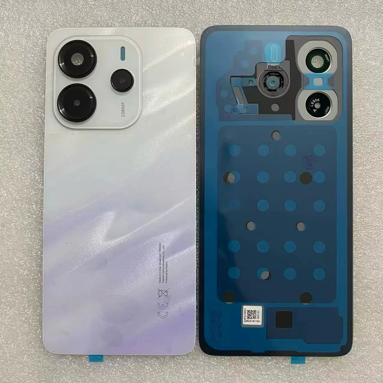 A+++ For Xiaomi Redmi Note 14 4G 24117RN76G  Rear Battery Door Replacement Back Housing Cover Case + Camera Lens + Adhesive