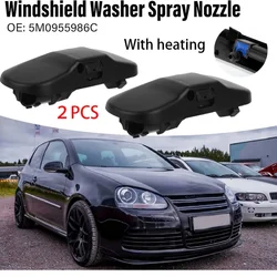 2pcs 2 kd955986 5 m0955986c 1 t0955986 2 kd955985 Auto Windschutz scheibe Wasch düse Strahl Wassers pray mit Heizung für vw passat b6 b7 Golf