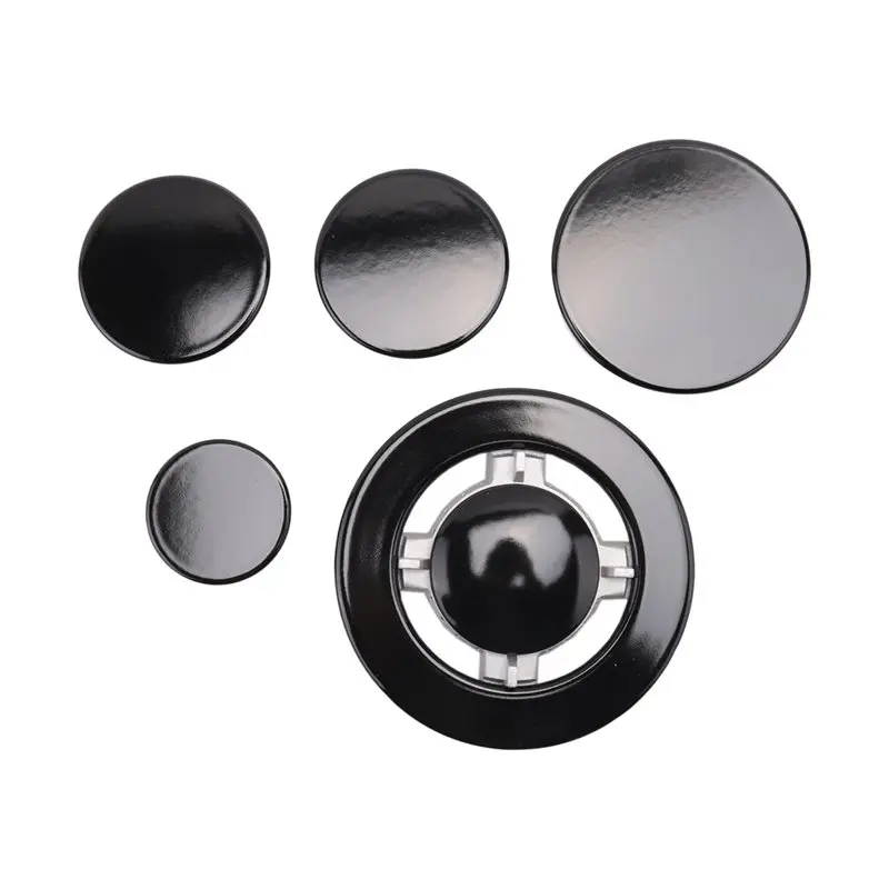 A44Z-Upgrade Cooker Hat Set Oven Gas Hob Burner Crown Flame Cap Cover For Kitchen Fit For SABAF Stove Handles Lid Kit