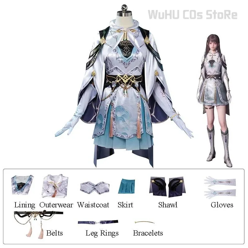 ملابس بطل الرواية من Love and Deepspace زي Mc زي القتال اليومي ملابس تنكرية للهالوين بدلة نسائية فاخرة؛ 2، r'6؛ t. #1