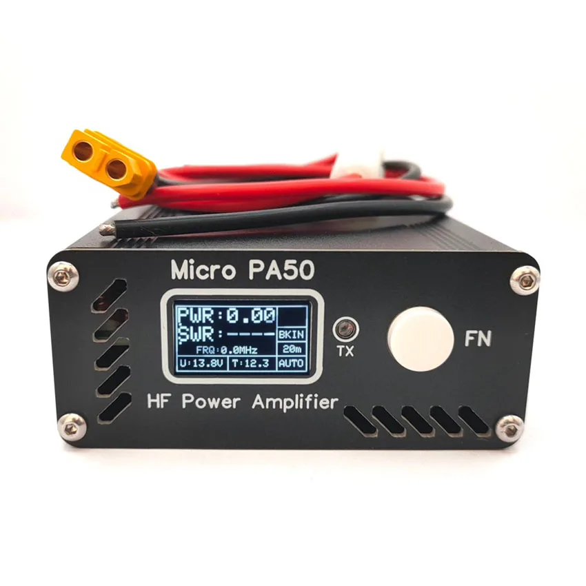 

Micro PA50 /PA50 PLUS 50W 3.5MHz-28.5MHz Intelligent Shortwave HF Power Amplifier with Power / SWR Portable shortwave amplifier