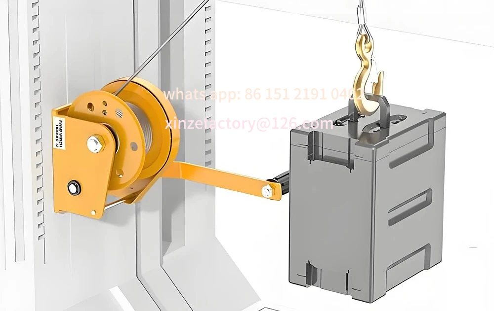 Customizable Hand Winch Boat Trailer Winch Two-Way Self-locking Operated Manual Hand Crank Winch Small Hoist