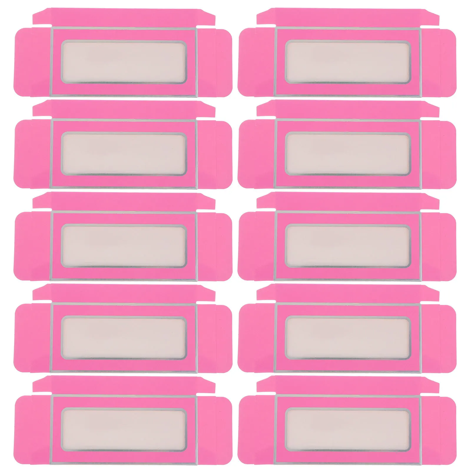 30Pcs Empty False Eyelash Storage Box Lightweight Portable Paper Lash Organizer Case Protective Compact for Daily Makeup