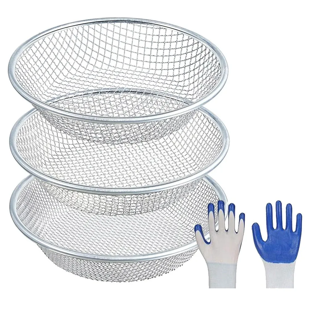 AT16 Soil Sifter for Gardening, Rock Sifter for 5gallon Bucket, Dirt Sifter Compost Sifter, Sifter for Sawdust Vermicompost
