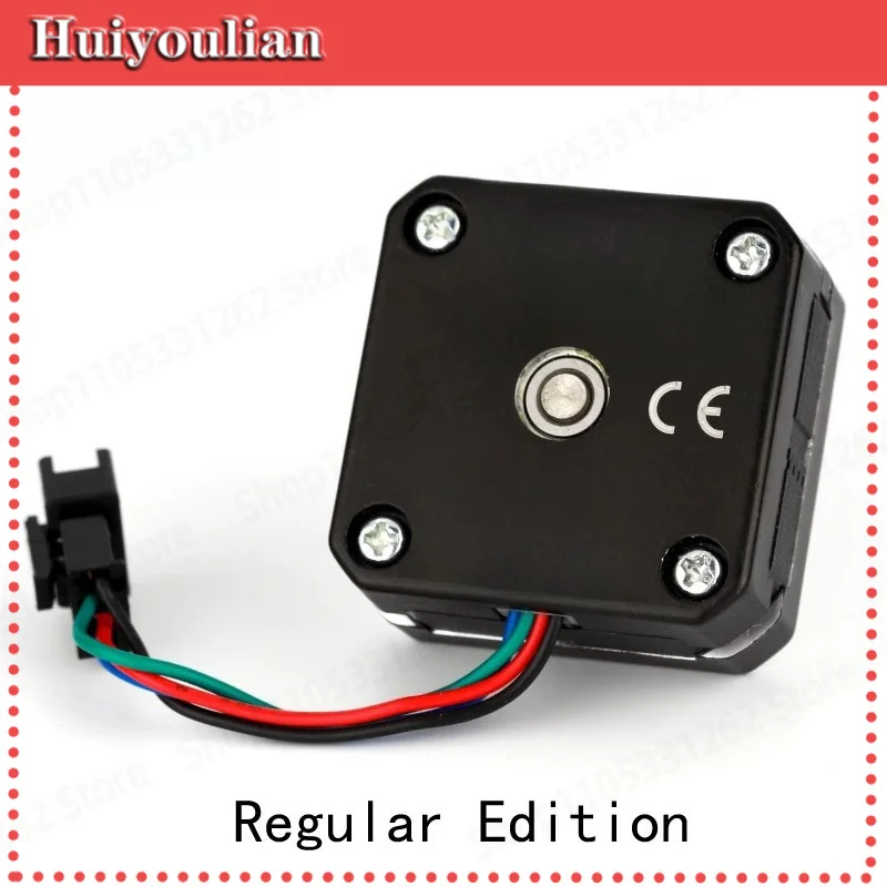 42 Stepper Motor 20mm Pancake 4-Lead Stepper Motor for 3D Printer Extruder Replacement Pancake Motor
