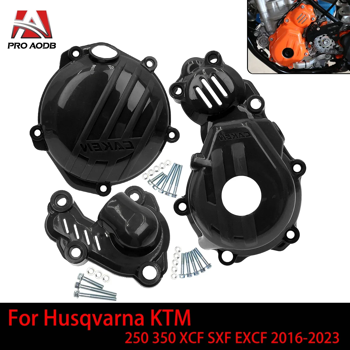 

Plastic Ignition Protector Clutch Guard Water Pump Cover For Husqvarna FC FX 250 350 2016-2021 For KTM XCF SXF EXCF 250 350