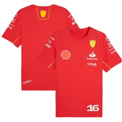 2024 The latest F1 racing wear Ferrari 3D printed streetwear Sports plus size men's T-shirt Children's shirt