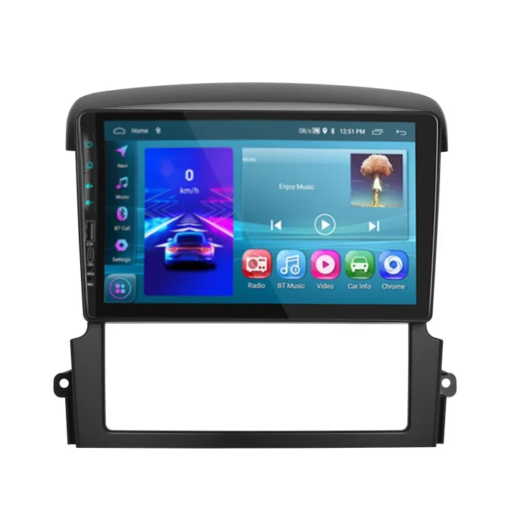 

9 дюймов 2 + 32G Android 12 Автомобильная стереорамка для Kia Sorento 2004-2008 CarPlay Android Auto GPS WiFi BT FM/RDS