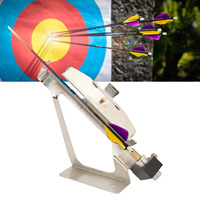 New Archery Fletching Tool Fletching Jig Stainless Steel Clear Scale Adjustable Anti Slip Feather Stick Archery Arrow Accessory