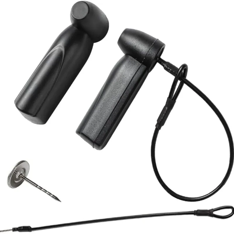 

500 Pieces 58Khz AM Hard Security Tags, Clothing Retail Security Label Acousto-Magnetic with 500 Pins and 500pcs Extra lanyar