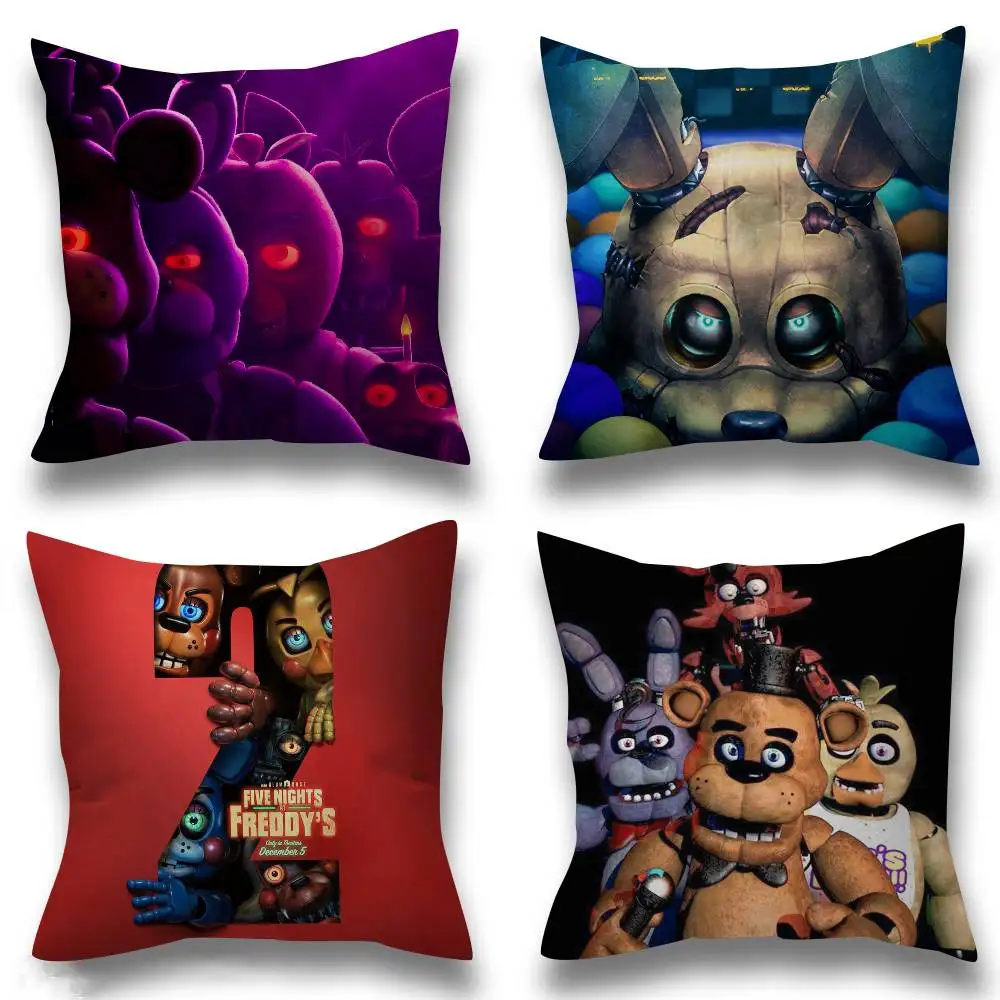 Movie Five N-Nights Game At F-Freddys Kissenbezug, Geschenk-Kissenbezug für Schlafzimmer, Zuhause, Sofa, Stuhl, Sitzdekoration, Kissenbezug