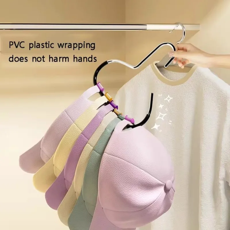 Okrągły wieszak na kapelusze na 8 czapek, organizer na czapki bejsbolowe, szaliki, ręczniki, krawaty, oszczędzający miejsce do szafy w sypialni