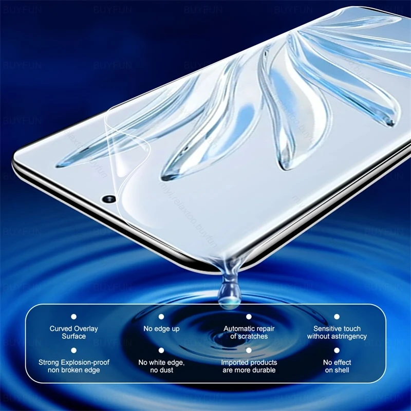 3In1 HD Clear Front Back Hydrogel Film Voor Honor 70 5G Camera Glas Honor Honer 70 Screen Protector niet Glas Honor70 Zachte Films