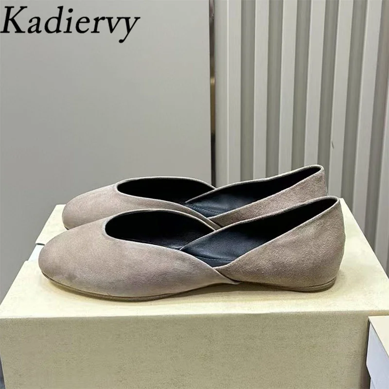 2024 New Loafers Woman Round Toe Shallow Casual Flat Shoes Female Horsehair Summer Comfort Walk Shoes For Women