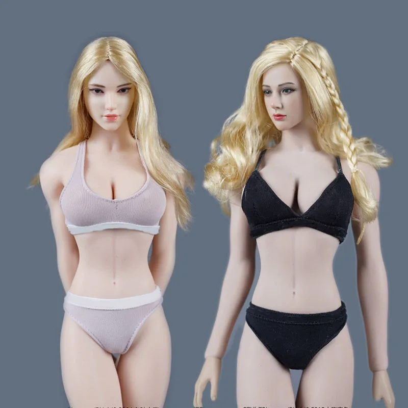 

SA Toys SA038 1/6 Scale female dolls clothes underwear black white fit 12'' action figure