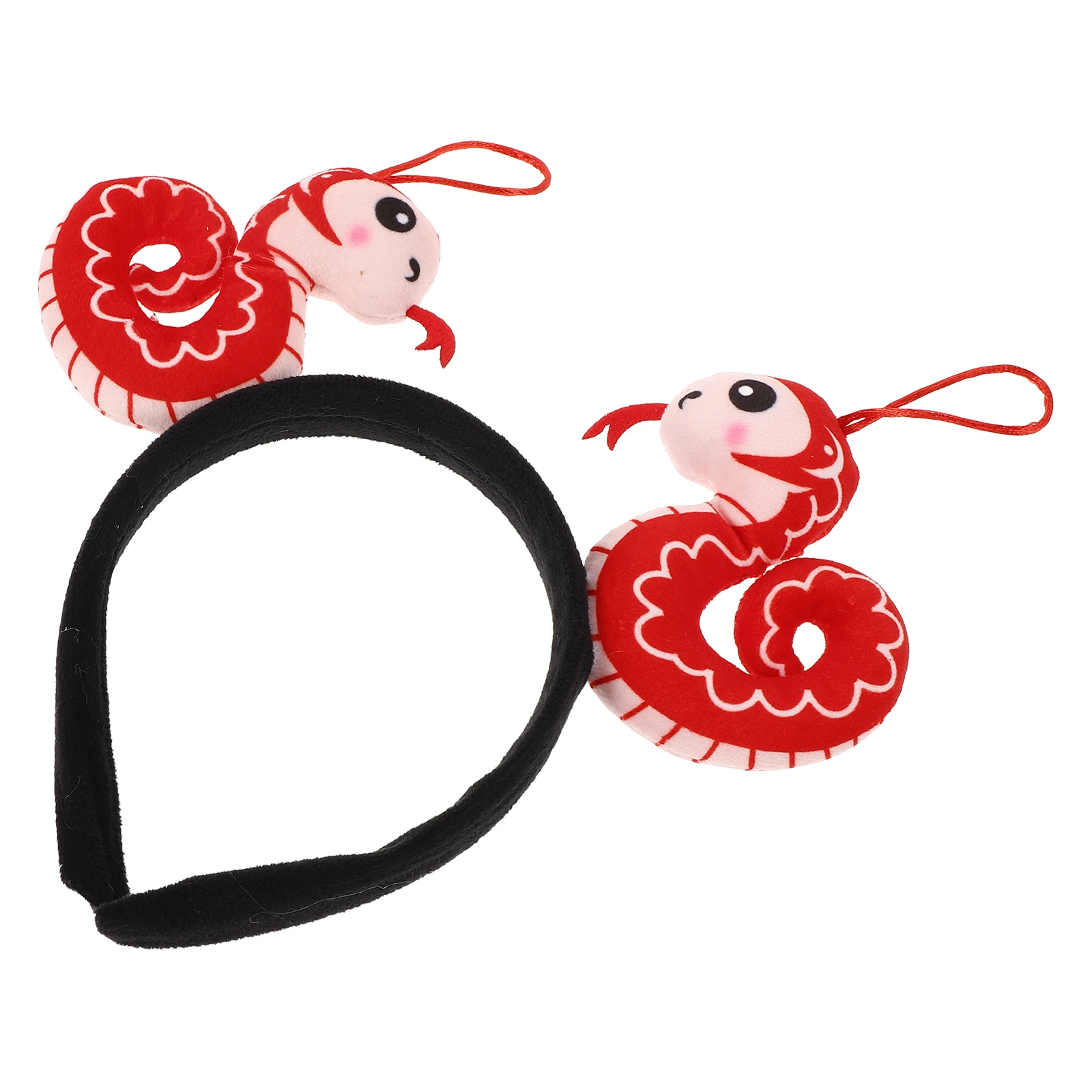 

Cute Cartoon Snake Headdress Lightweight New Year Hairband Fun Festive Accessory for and Adults Party Costume