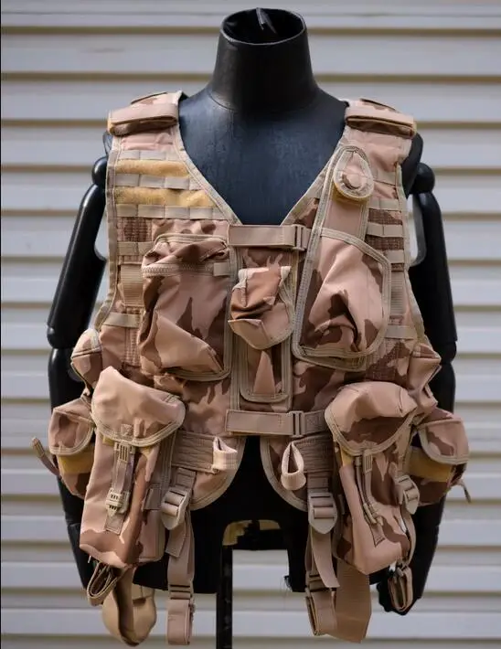 Czech Republic Military Tactical Vest Men 2000 Desert  Camouflage Outdoor Vintage