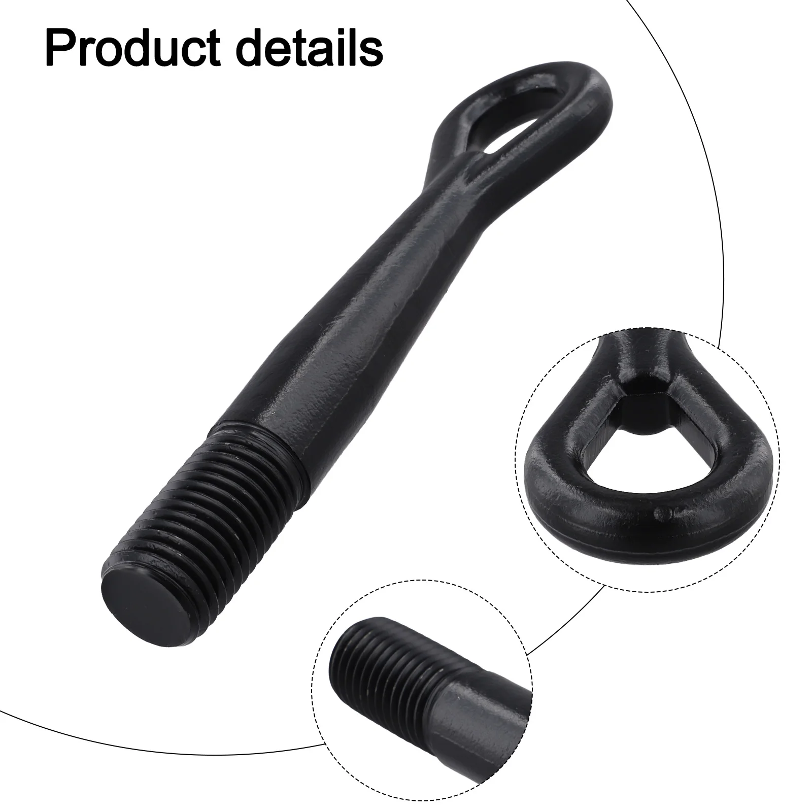 

Replacement Hook Black Tow Hook Direct Fitment Easy Installation For Daily 2006 On For Heavy Duty Use For Iveco