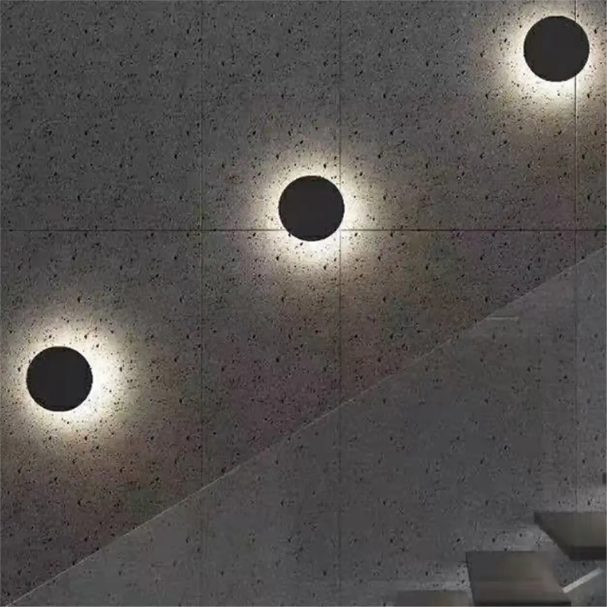 【SPECIAL OFFER】Wall Light Outdoor Modern Round LED Sconce 3000K Warm White Wall Lamp for Garden Patio Bathroom Hallway Facade