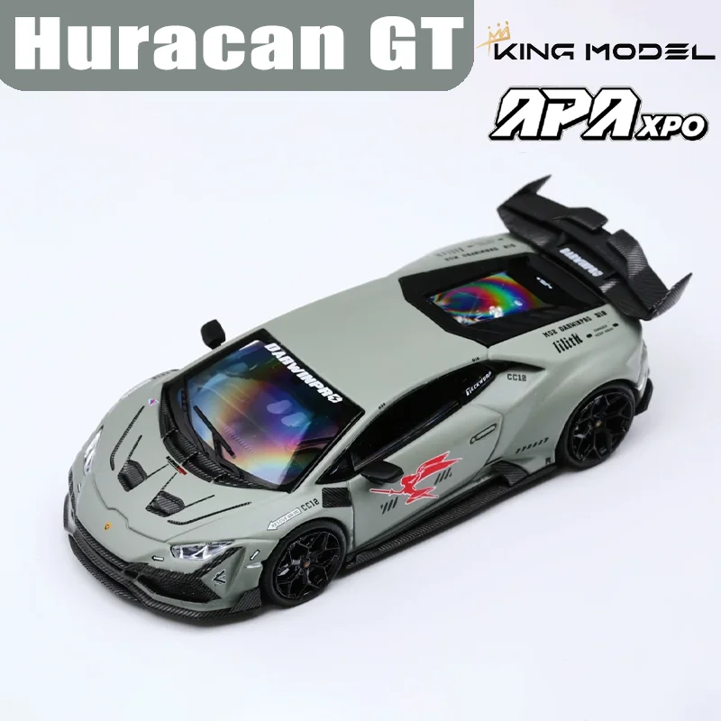 

KING MODEL 1/64 Huracan GT The Lilith WBK APAxpo Alloy Motor Vehicle Toy Die-casting Metal Model Collection Boy Christmas Gifts