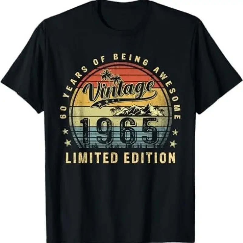 60 Year Old Gifts Vintage 1965 Limited Edition 60th Birthday T Shirt