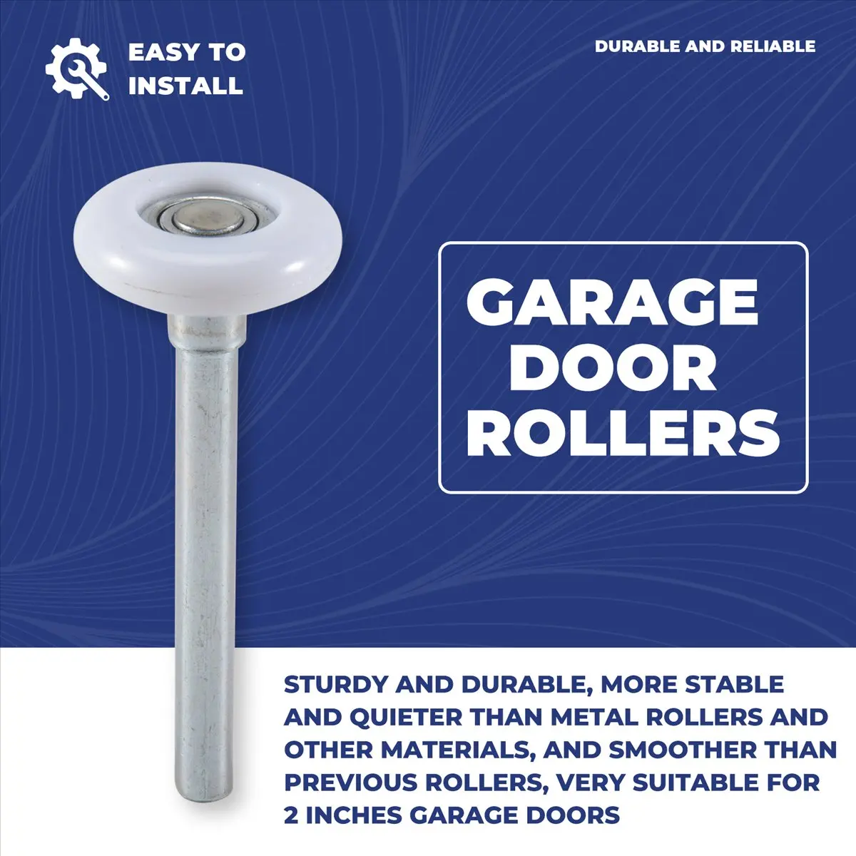 a95z]-12pack-2-inches-garage-door-rollers-6200zz-bearing-nylon-garage-door-rollerfor-residential-and-commercial-garage-doors