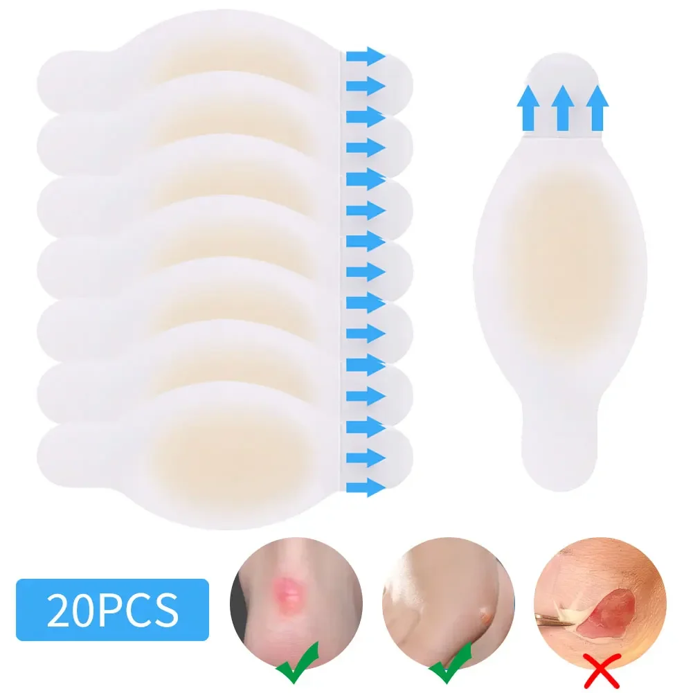 20 قطعة هلام لينة عالية الكعب القدم بقع لاصق كعب نفطة ضمادة الأحذية الغروانية المائية ملصقات لتخفيف الآلام الجص العناية بالقدم