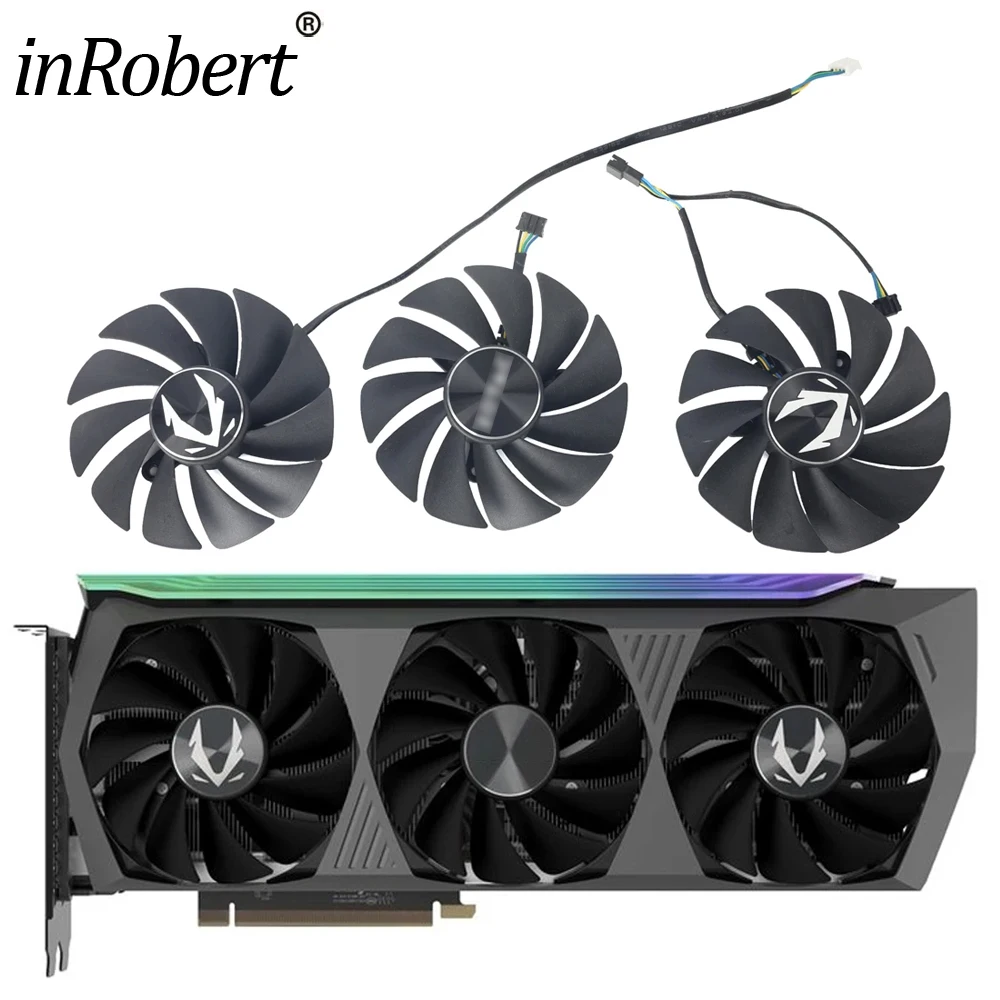 

Вентилятор охлаждения RTX 3070Ti 3080Ti для ZOTAC RTX 3070 3080 3090 Trinity OC, охлаждение видеокарты, 87 мм, GA92S2U