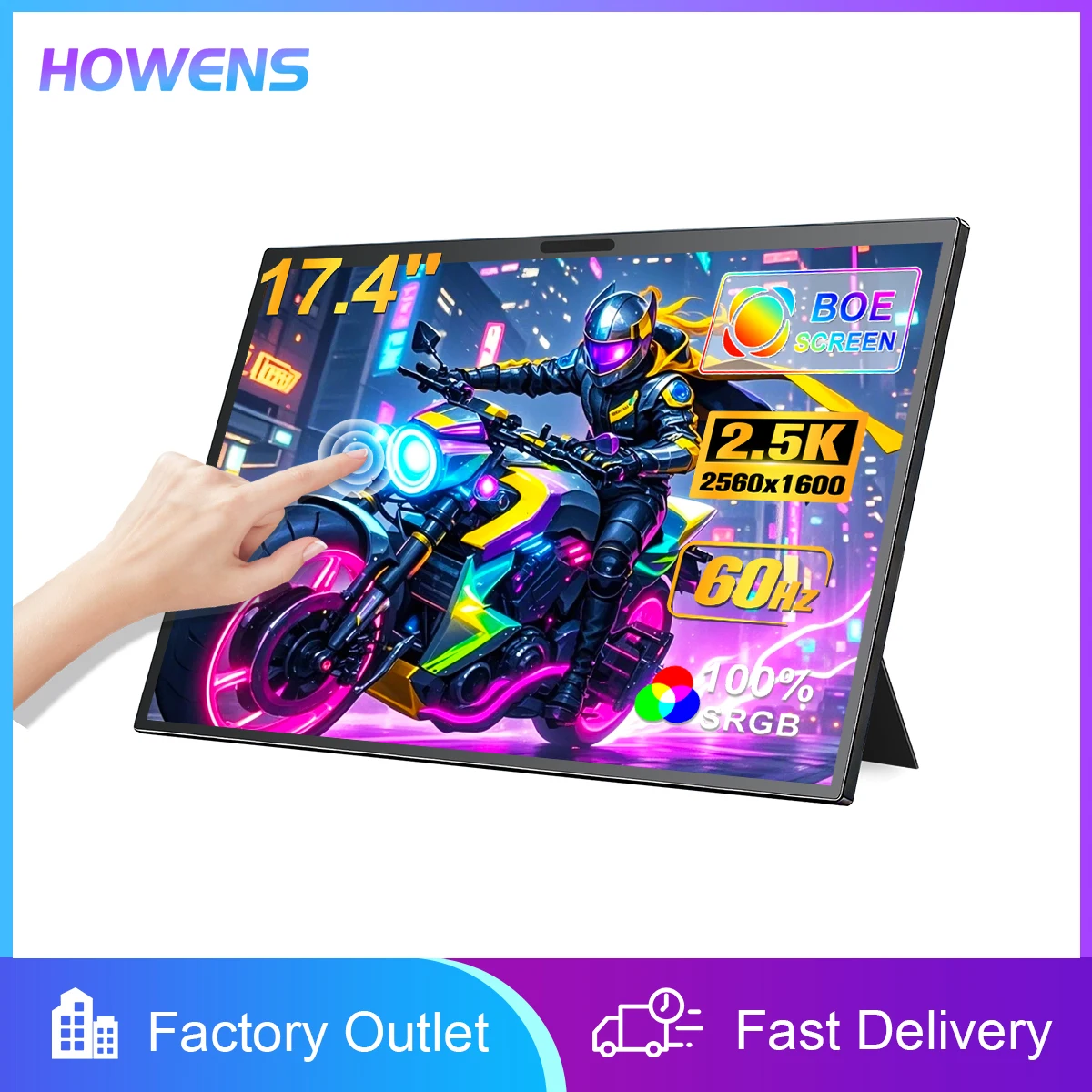Gaming Console Connect With Phone - Портативный игровой монитор 17.4/18.5/19 дюймов, 4K