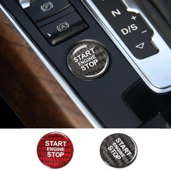 For Audi A4 B9 A5 B8 A6 C7 A7 Q5 8R Q7 Ignition Rings Decoration Auto Accessories Car One-click Start Stop Button Sticker Cover