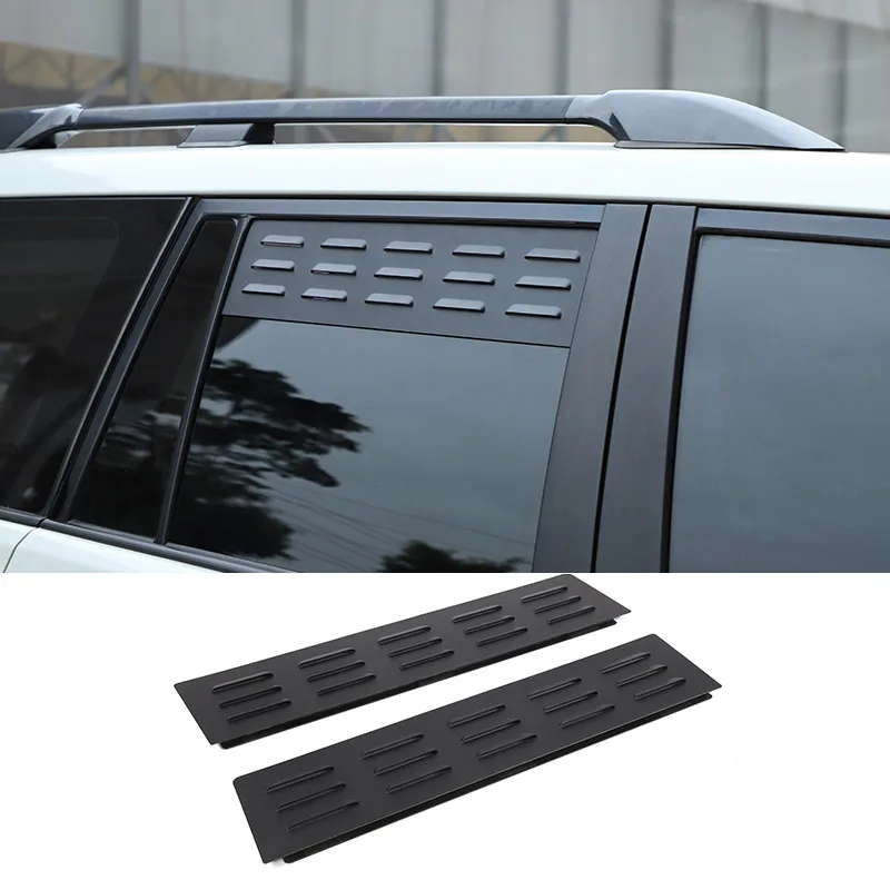 Aluminum Alloy For Toyota Land Cruiser Prado FJ150 150 2010-2023 Car Rear Side Window Ventilation Panel Decoration Accessories