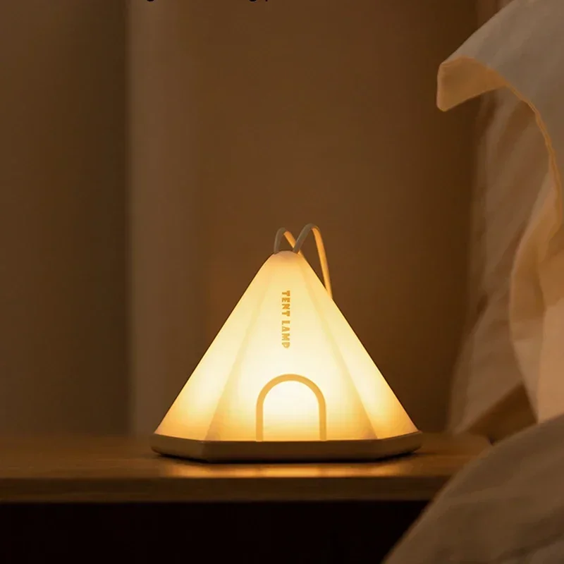 Portable LED Tent Night Light Rechargeable Indoor Bedroom Outdoor Lighting Camping Field Camping Lights USB Hanging Night Lamp