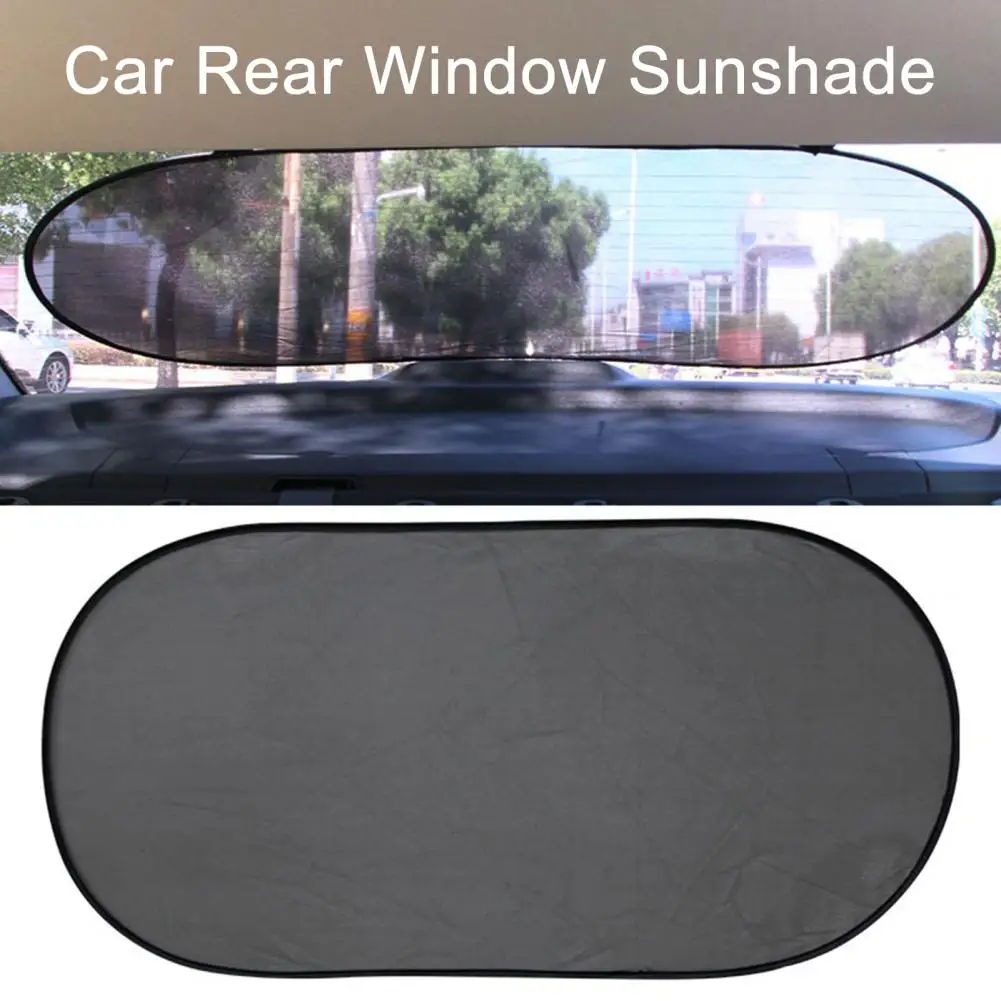 Car Rear Sunshade Premium Folding Car Rear Window Sunshade Universal Uv Protection with Suction Cup Essential Auto Accessories