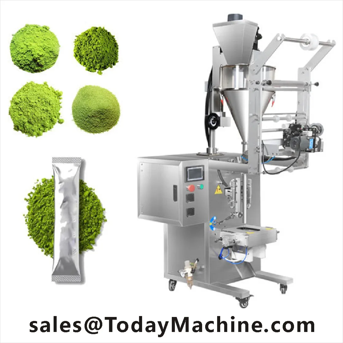 Small Powder Sachet Auger Filler Stick Back Seal Packing Machine Screw Precision Dosing Food Plastic Bags Motor