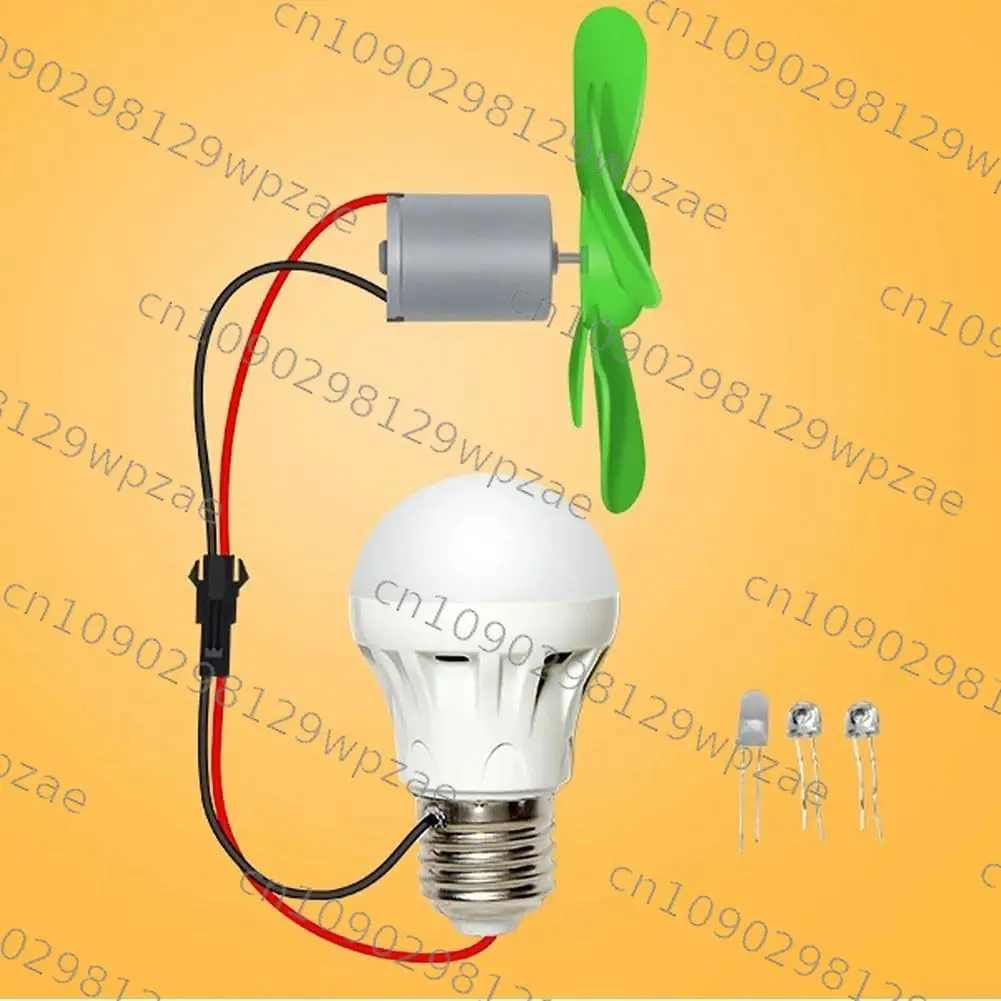 Mini Wind Turbine Engine 12V 10W IP65 Rated Small Wind Power Generator LED DIY Kit (with Blue)