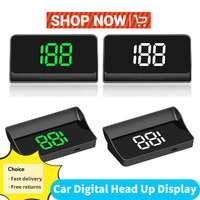 Head Up Display Car Digital GPS Speedometer Windshield Projector Speed Meter Clock Gauge Digital Auto Electronic Accessory