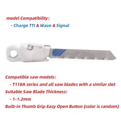 1 piece Saw T-Shank Holder with Thumb Grip for Leatherman Charge TTI Wave Signal CNC DIY Accessories