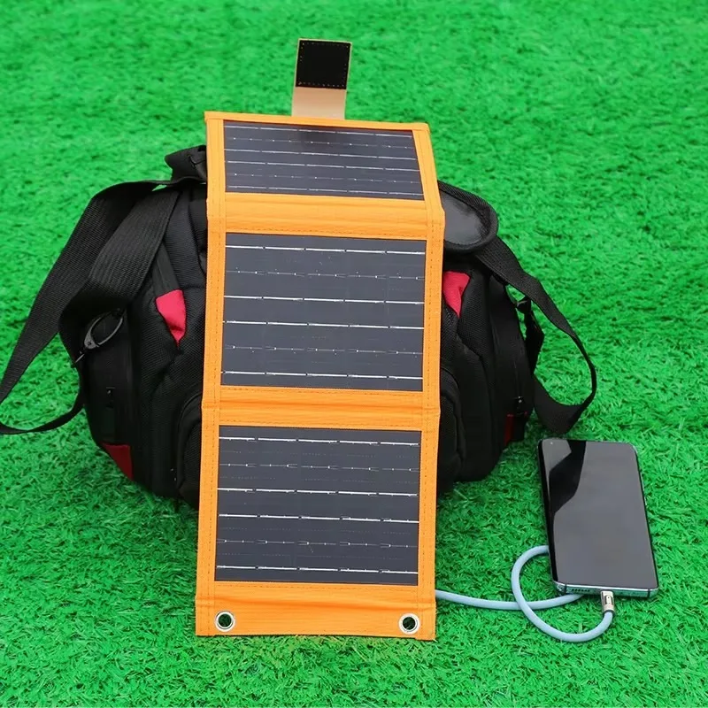 Foldable Solar Panel USB Portable Flexible Small Waterproof 10W 5V Folding Solar Panels Cells For Mobile Phone Battery Charger