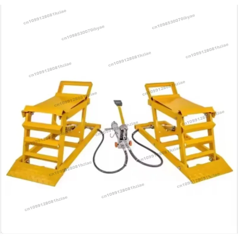 Suitable for Car Ramp Set Including 2 Ramps + Oil Pump and Tubing for Repair Lifting Equipment Vehicle with CE
