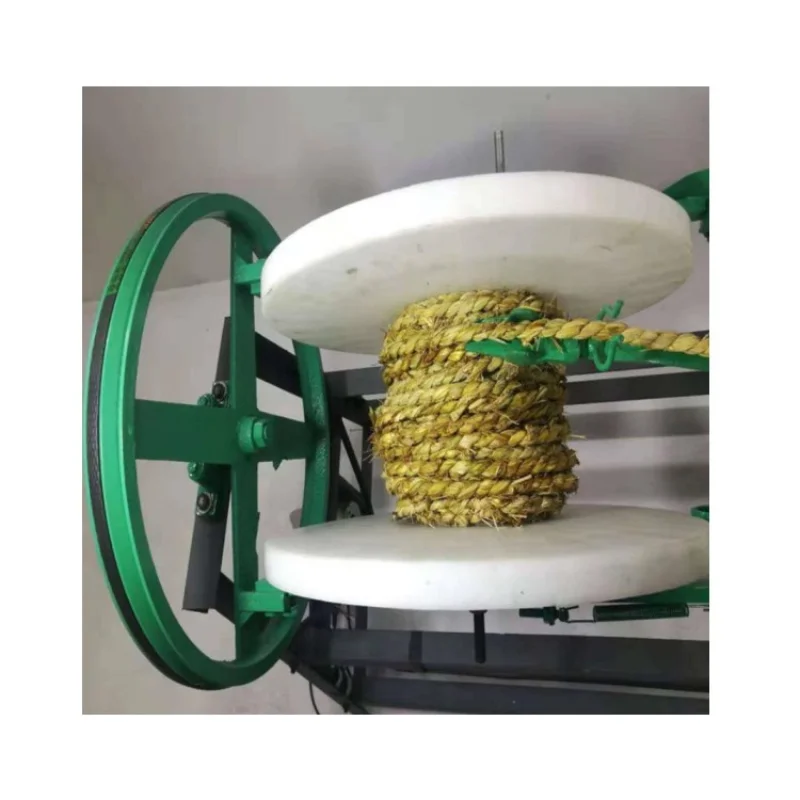 Newest design grass straw rope making machine/durable straw rope plaiting machine