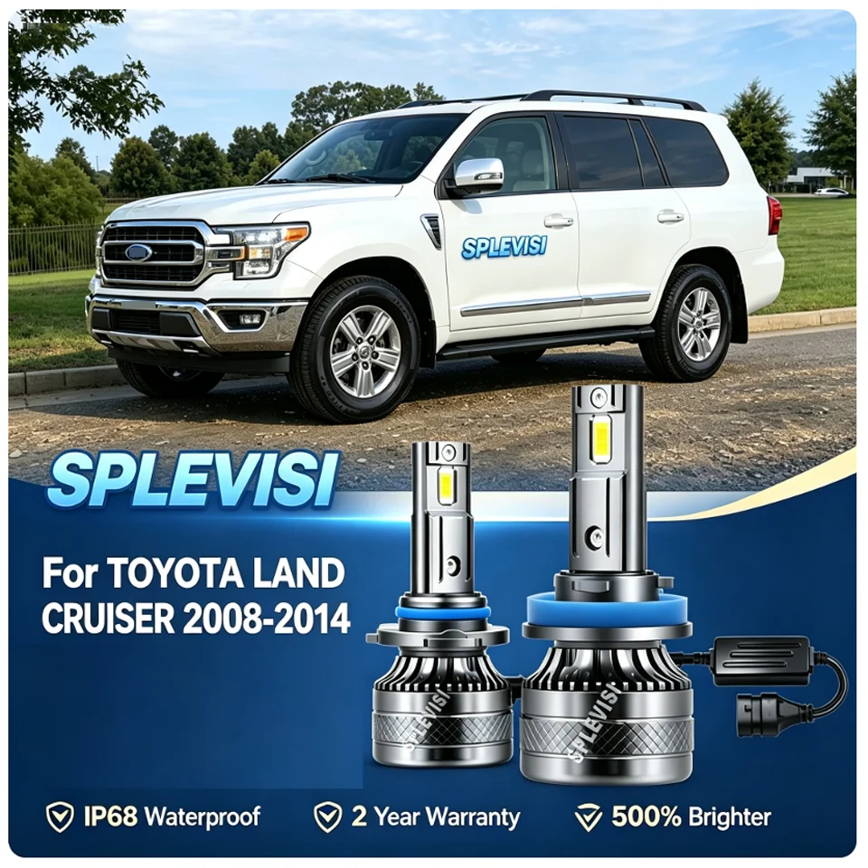 high longevity 12V LED 6000K Car Headlight Light Bulbs - Eco-Friendly For TOYOTA LAND CRUISER 2008-2014 2009 2010 2011 2012 2013