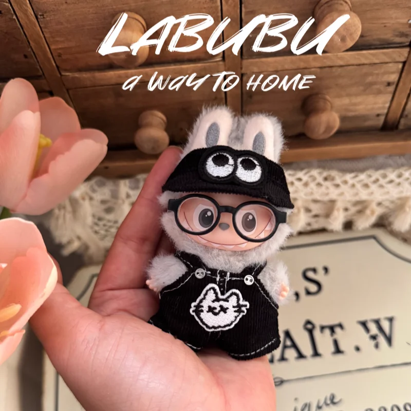 

【Только одежда】Labubu 4.0 Heart Code, милый комплект штанов на бретельках для детской одежды 10 см