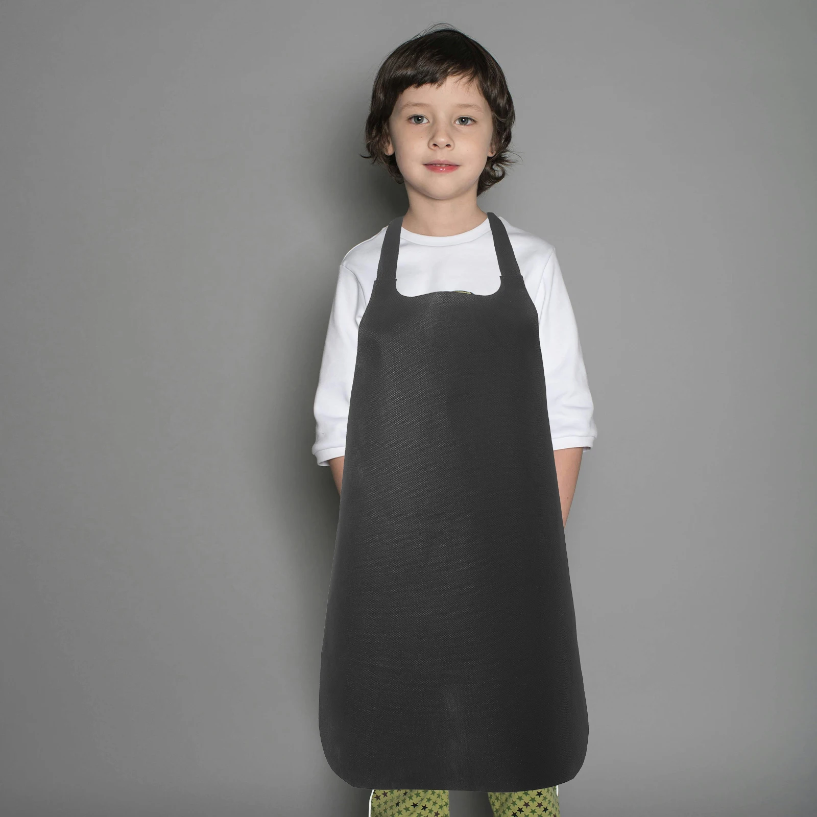 

12 Pcs Kids Waterproof Painting Aprons Children Art DIY Disposable Smocks Red Black 6 Each Protect Clothes Clean Useful Multi