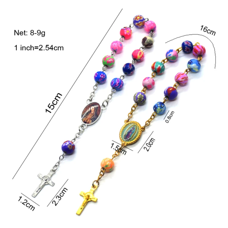 Rosary Bead Bracelet Catholic Pendant Virgin Mary Christian Religious Jewelry Christian Catholic Religious Jewelry Gift Chime