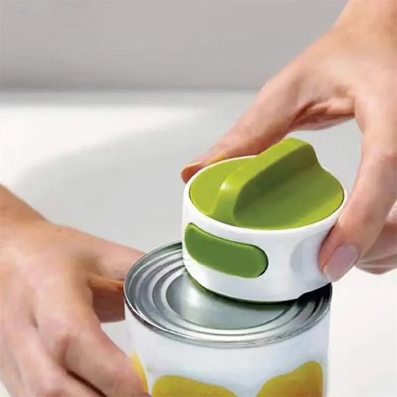 Green Beer opener with Stainless Steel Cutting Edge, multifunctional kitchen opener For cutting of food cans