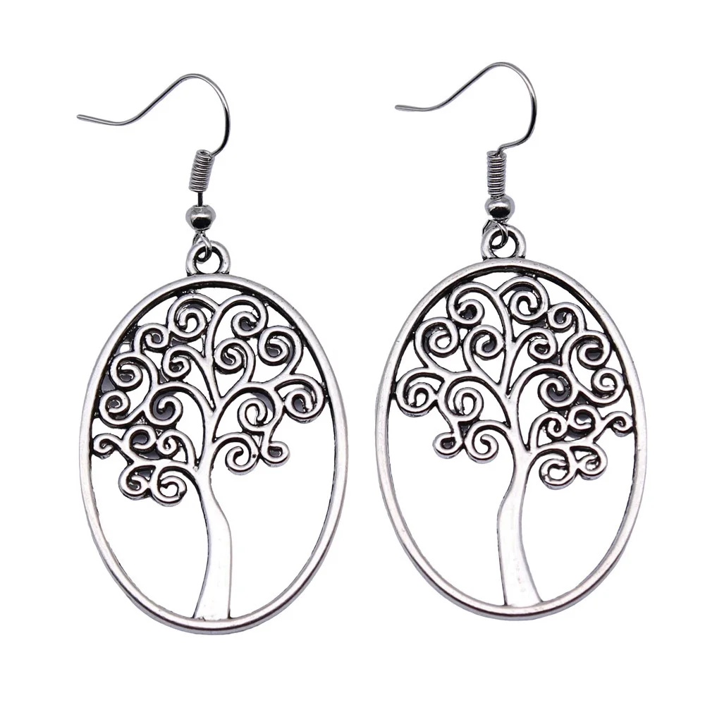 Elegant Earrings For Women Wedding Anniversary Drop & Dangle Earring Kawaii Earrings Plant Tree Of Life